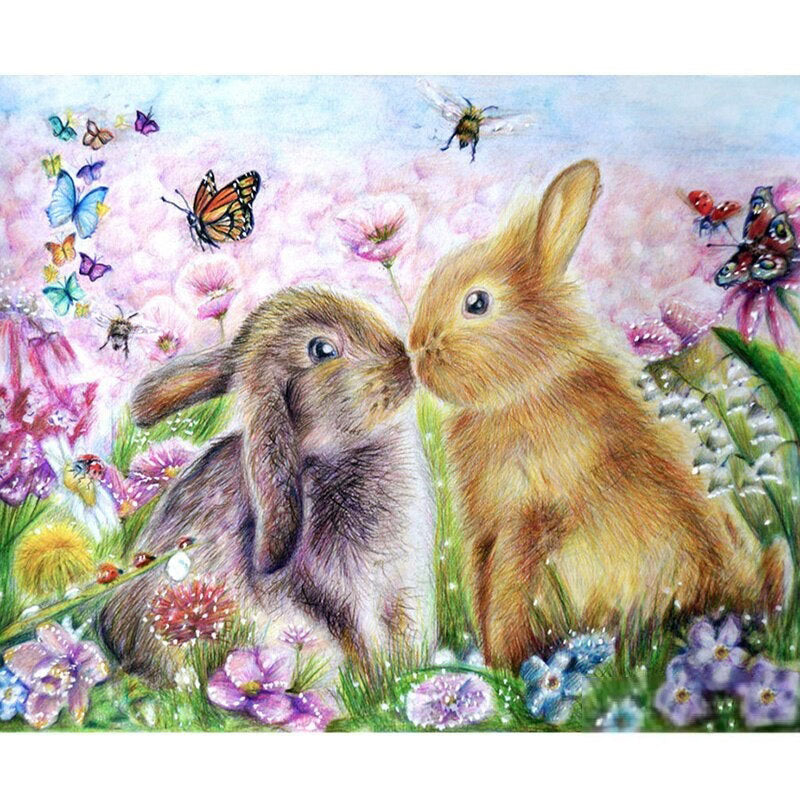 Diamond Painting Spring Rabbits