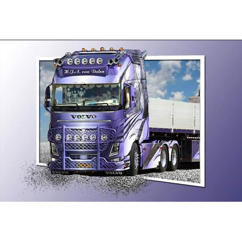 Diamond Painting Purple Truck