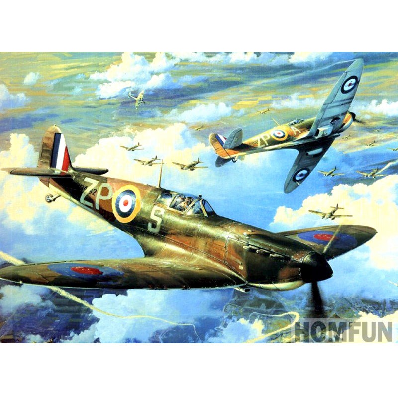 Diamond Painting Combat Plane