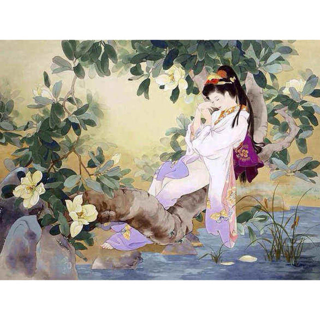 Diamond Painting Geisha In Tree