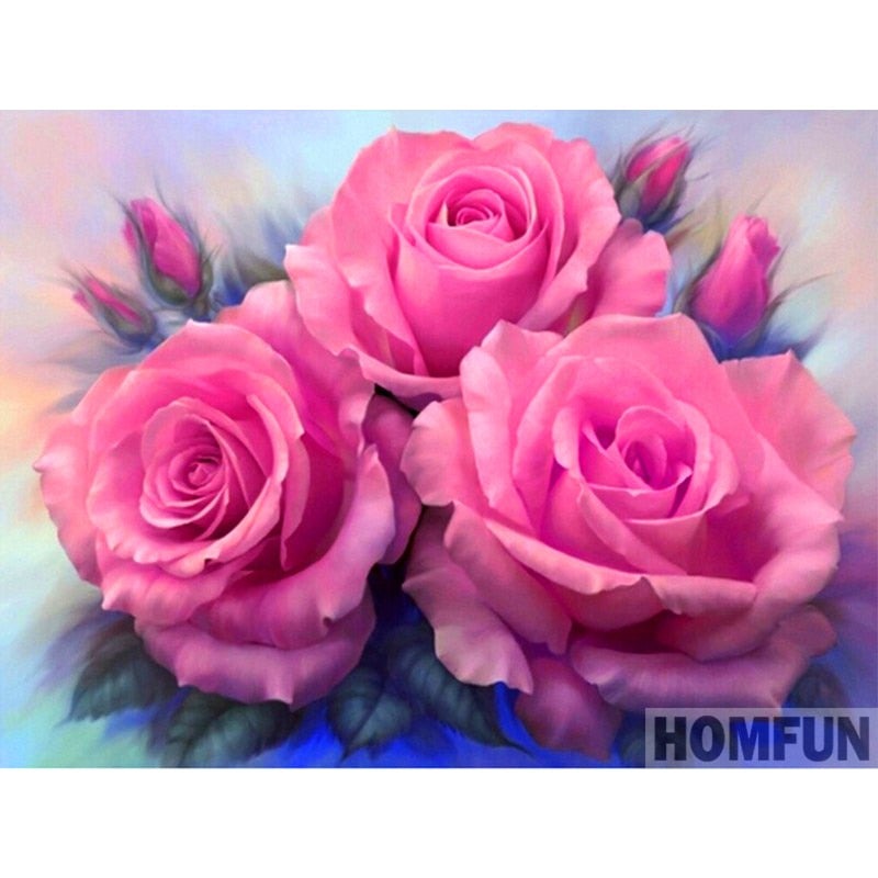 Diamond Painting Pink Roses