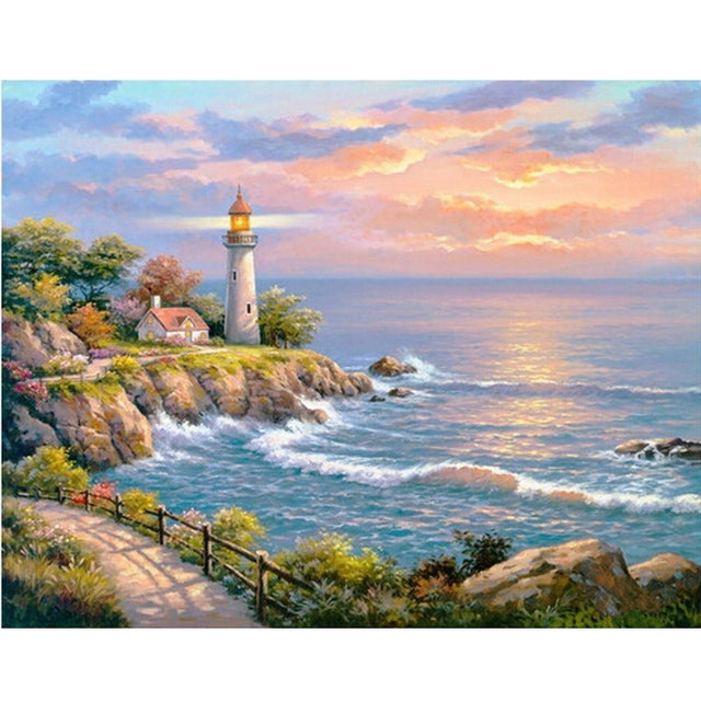 Diamond Painting Lighthouse View