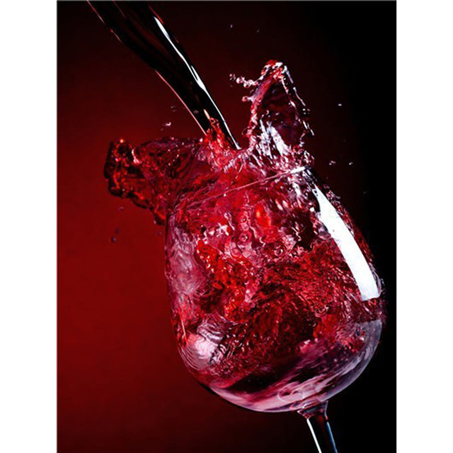 Diamond Painting Red Wine