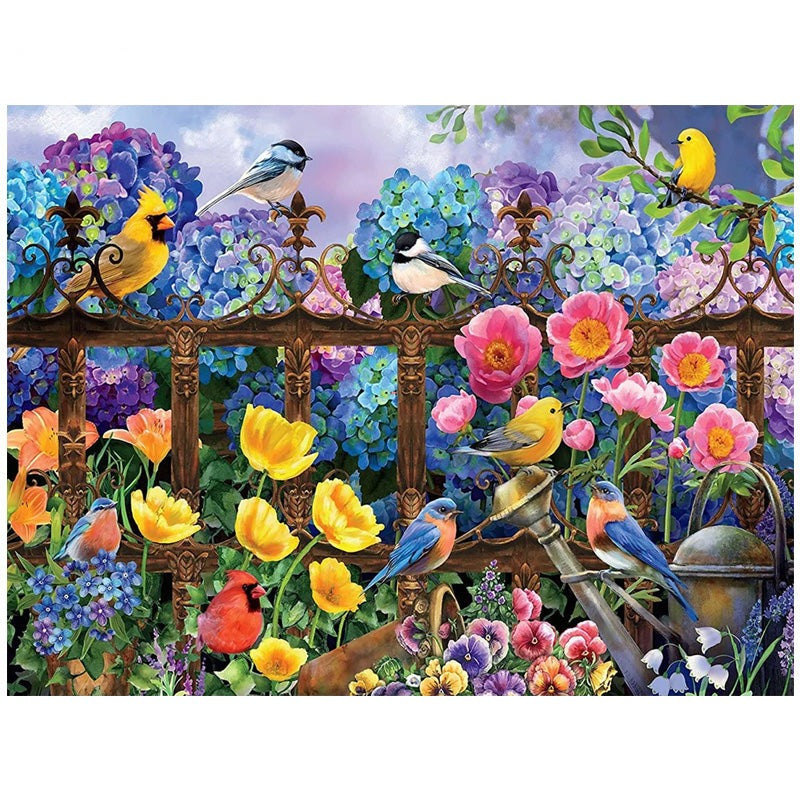 Diamond Painting Garden Birds