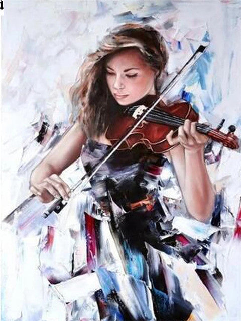 Diamond Painting Violin Girl